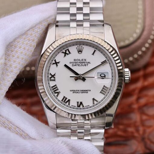 Rolex Datejust 116234 White Dial AR Factory Replica Rolex Datejust Watch