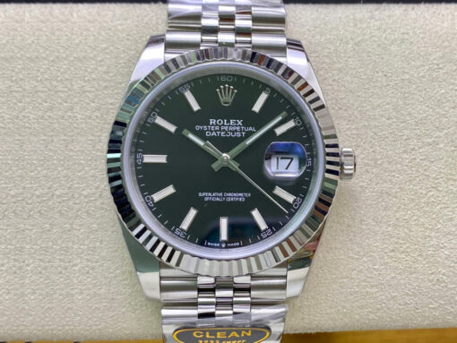 Replica Clean Factory Rolex Datejust M126334-0018 Black Dial - Buy Replica Watches