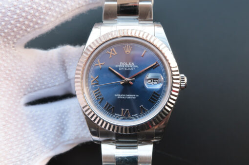 Replica EW Factory Rolex Datejust 116334 41MM Blue Dial - Buy Replica Watches