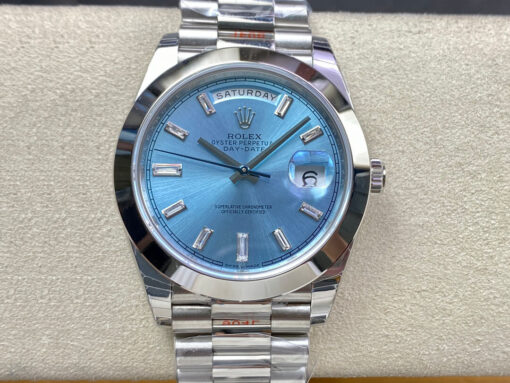 Replica EW Factory Rolex Day Date 228206 Ice Blue Dial - Buy Replica Watches