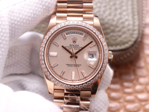 Replica EW Factory Rolex Day Date M228345RBR-0007 Rose Gold - Buy Replica Watches