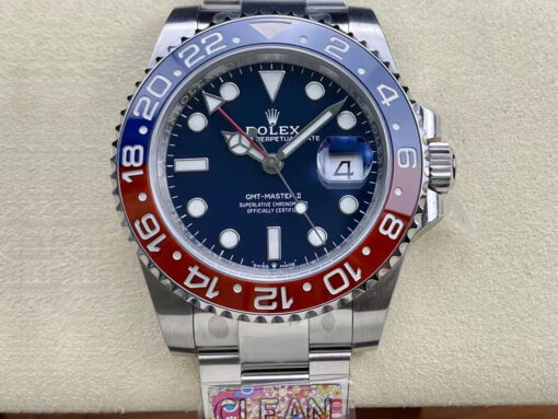 Replica Clean Factory Rolex GMT Master II M126719blro-0003 Blue Dial - Buy Replica Watches