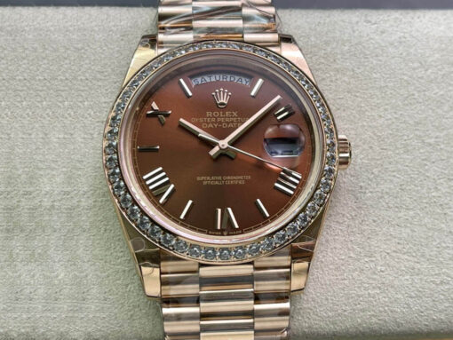 Replica EW Factory Rolex Day Date M228345RBR-0009 Brown Dial - Buy Replica Watches