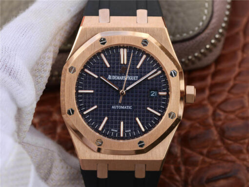 Replica Audemars Piguet Royal Oak 15400 Rose Gold Blue Dial - Buy Replica Watches