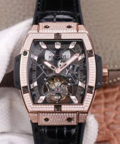 Replica JB Factory Hublot Masterpiece Tourbillon 906.OX.0123.VR.AES13 Rose Gold Diamond Swiss HUB 9006 - Buy Replica Watches