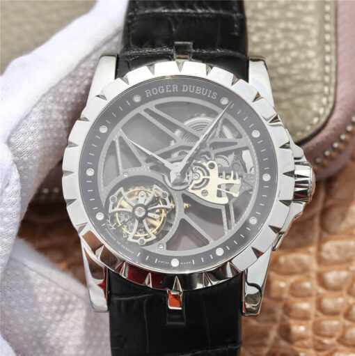 Replica JB Factory Roger Dubuis Excalibur RDDBEX0260 Skeleton Tourbillon Dial - Buy Replica Watches